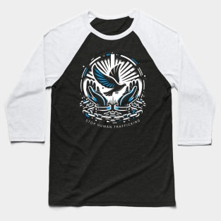 United Against Human Trafficking Baseball T-Shirt